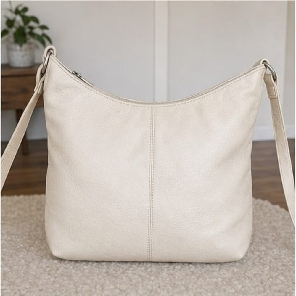 Ivory Nylon Crossbody Bag